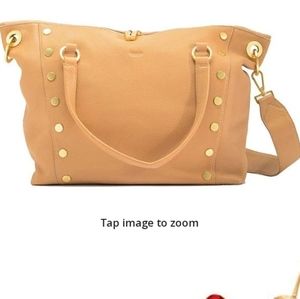 Hammitt The Daniel Rivet Large Toasted Tan Leather Satchel Bag